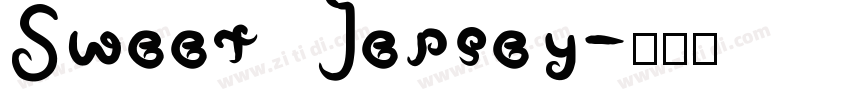 Sweet Jersey字体转换
